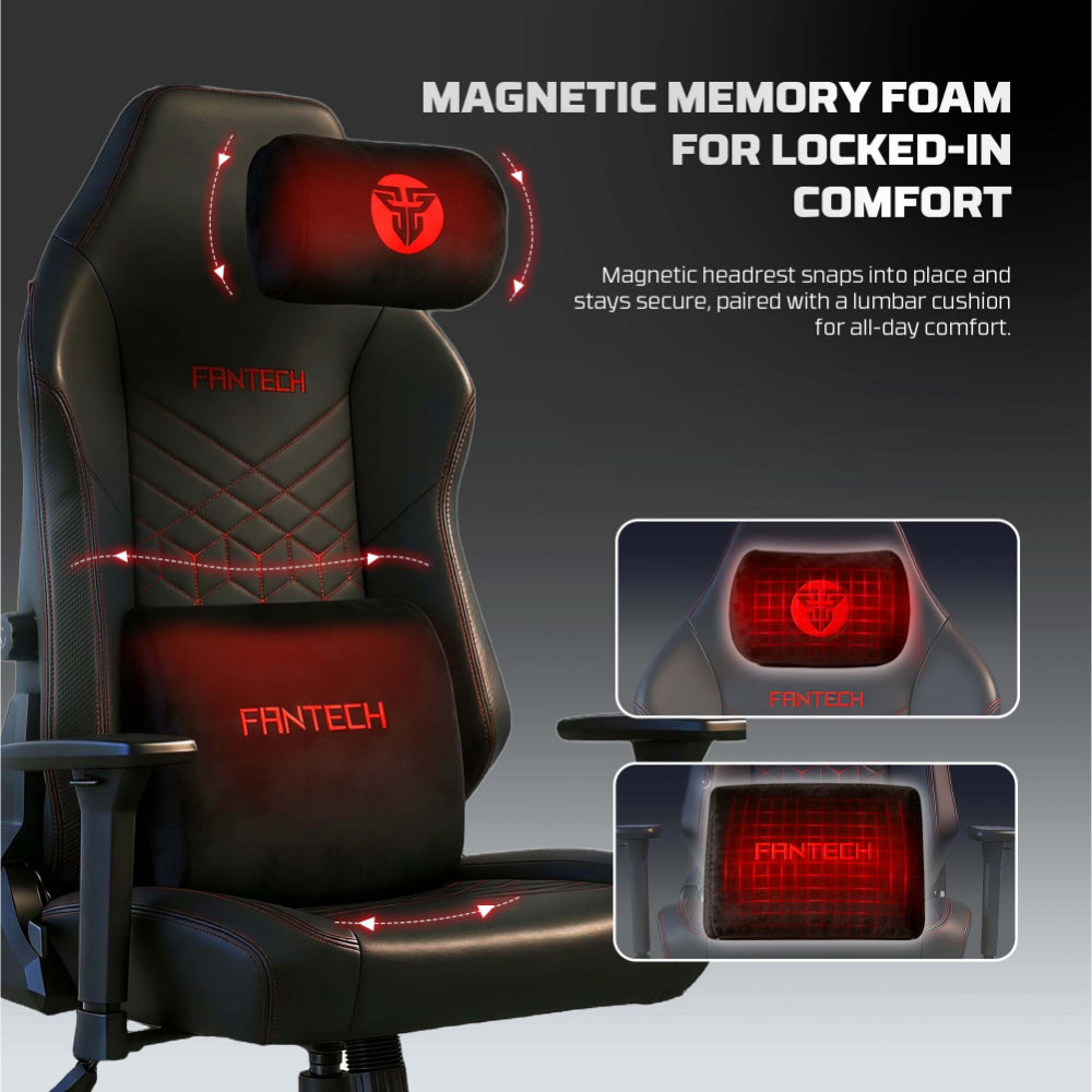 FANTECH NeoArc Pro GC284P Luxury PU Leather, Magnetic Memory Foam & Lumbar Support, Ultimate Comfort Fully Adjustable Features