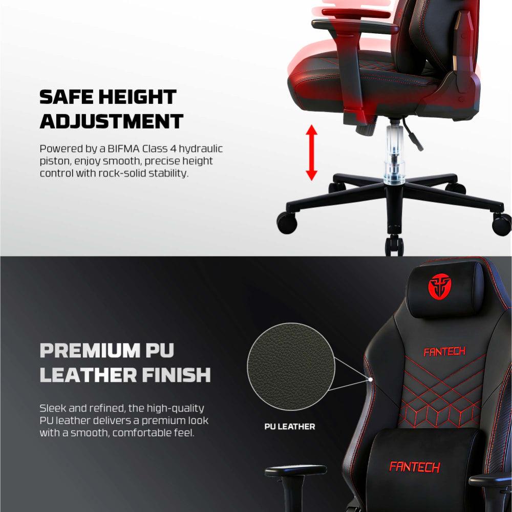 FANTECH NeoArc Pro GC284P Luxury PU Leather, Magnetic Memory Foam & Lumbar Support, Ultimate Comfort Fully Adjustable Features