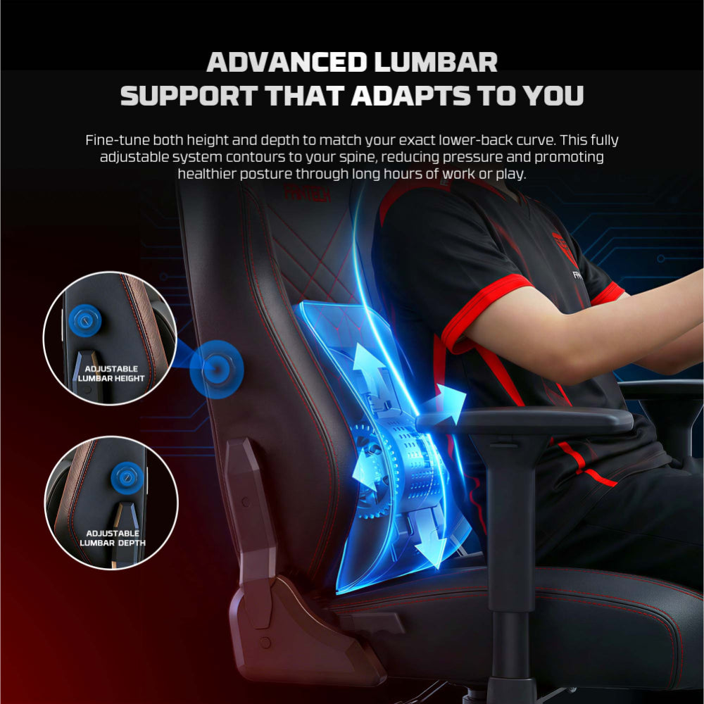 FANTECH NeoArc Pro GC284P Luxury PU Leather, Magnetic Memory Foam & Lumbar Support, Ultimate Comfort Fully Adjustable Features