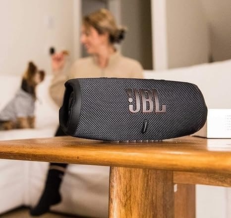 JBL, Charge 5 - Portable Waterproof (Ip67) Bluetooth Speaker With Powerbank Usb Charge Out, 20 Hours Playtime, JBL, Partyboost (Black)