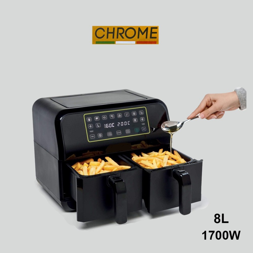 Chrome, Dual Zone Air Fryer 8L 1700W CHR-AF801D