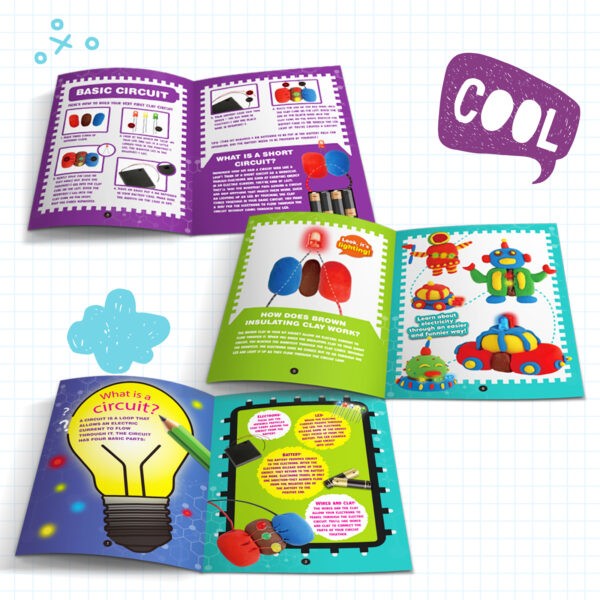 Plasticine, Circuit Science Toy Educational Gift Set Scientific Experiment Set Electricity Teaching Aids Kids Intellectual Toy