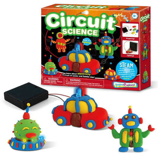 Plasticine, Circuit Science Toy Educational Gift Set Scientific Experiment Set Electricity Teaching Aids Kids Intellectual Toy
