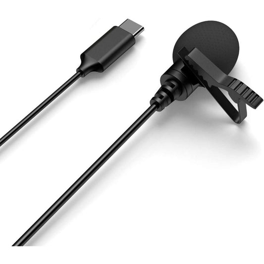 Conqueror, Lavalier Microphone Clip-On Lapel for Type-C Interface Device for YouTube, Vlogging, Recording, Interviewing - CLM302