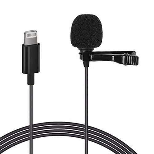 Conqueror, Lavalier Microphone Clip-On Lapel for Lighting Microphone Interface Device for iPhone YouTube, Vlogging, Recording - CLM304