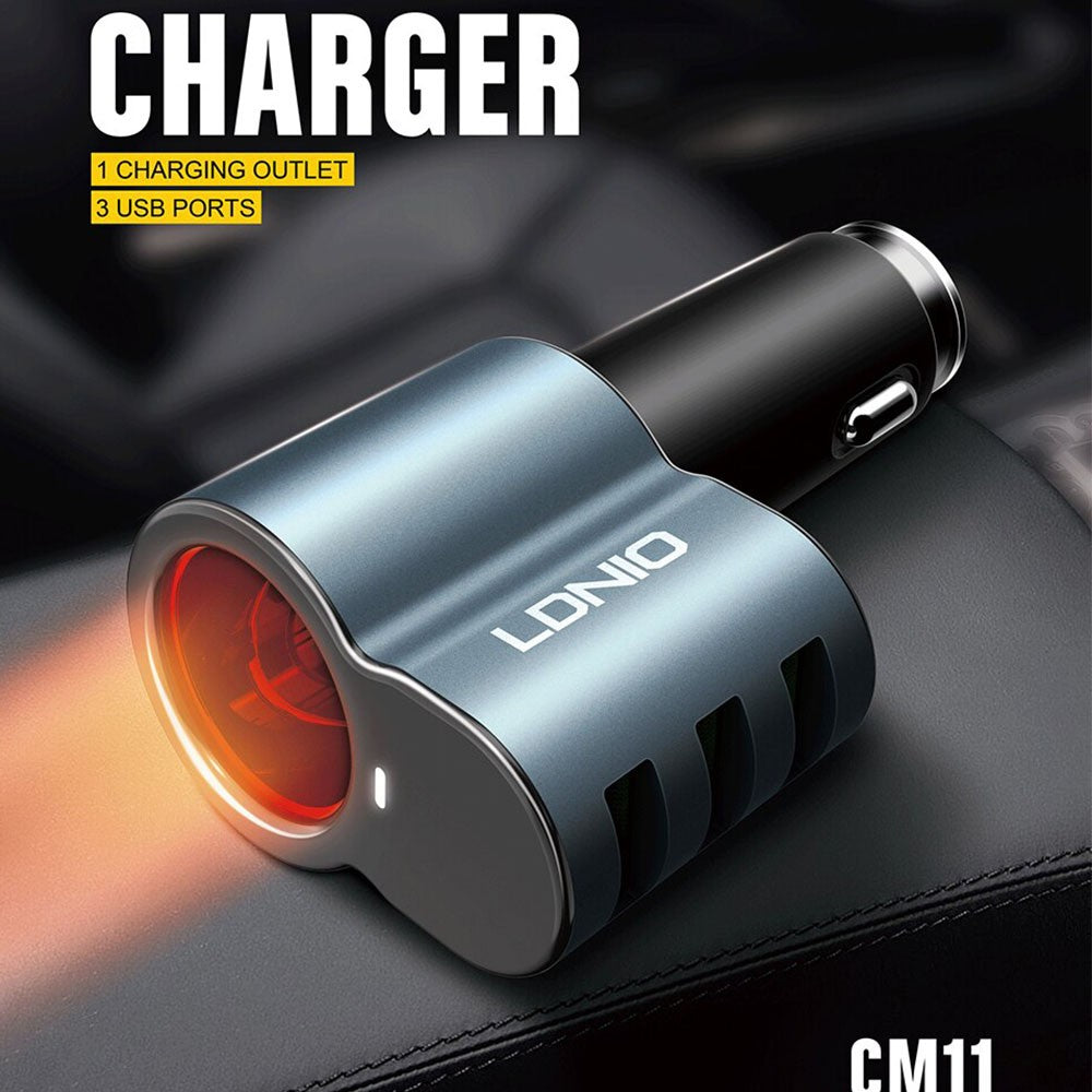 Ldnio, 3 Ports Universal Mobile 5.1A Car Charger, Cm11