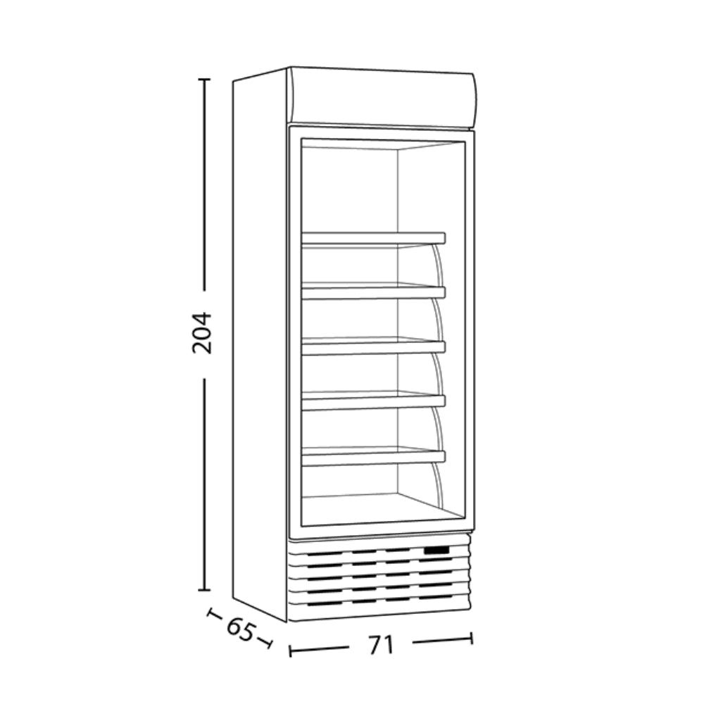 Concord 15Ft Freezer [Glass], CON-VFG1597