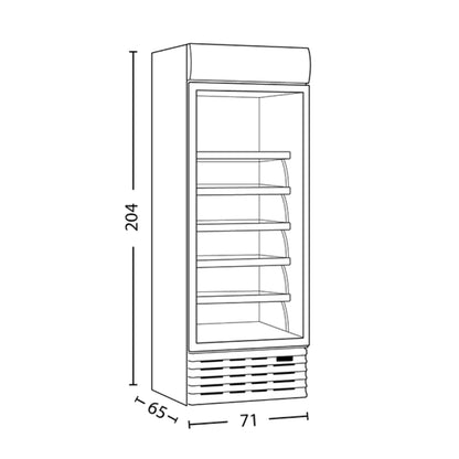 Concord 15Ft Freezer [Glass], CON-VFG1597