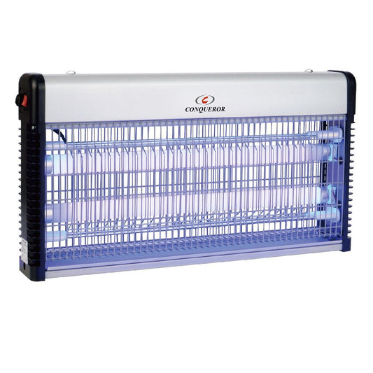 Conqueror Insect Killer 30W - INS002  ? Full open insect killer with UV-A lamps to attract insects ? Suitable for home, farm, factory, restaurant, hospital, hotel, office ? ABS fire resistant material for high safety, special design assures larger coverag