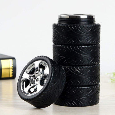 Cool Gift, 320Ml Tyre Thermos Cup, Available in Different Colors