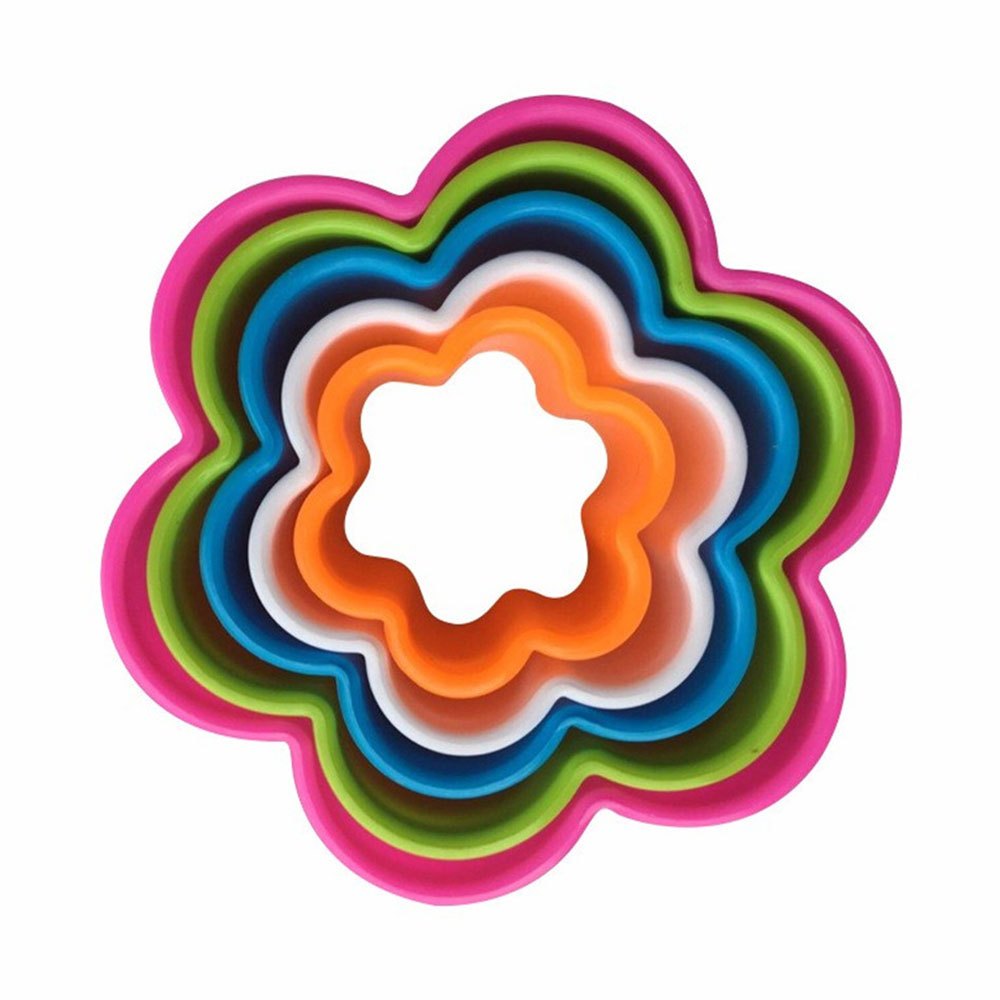 Cool Gift, 5 Pcs shapes Plastic Cookie Cutter Mold Set, Available in Different Models