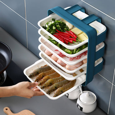 Cool Gift, 6 In 1 Cabinet Shelf Food Storage