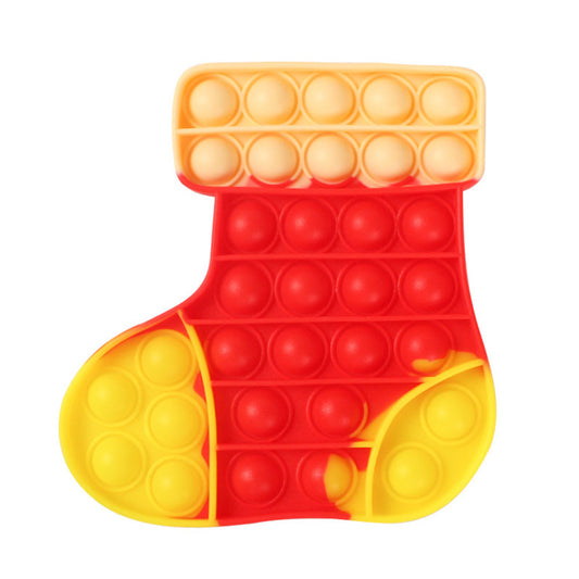 Cool Gift, Christmas Boots Push Pop Fidget Toys 13Cm