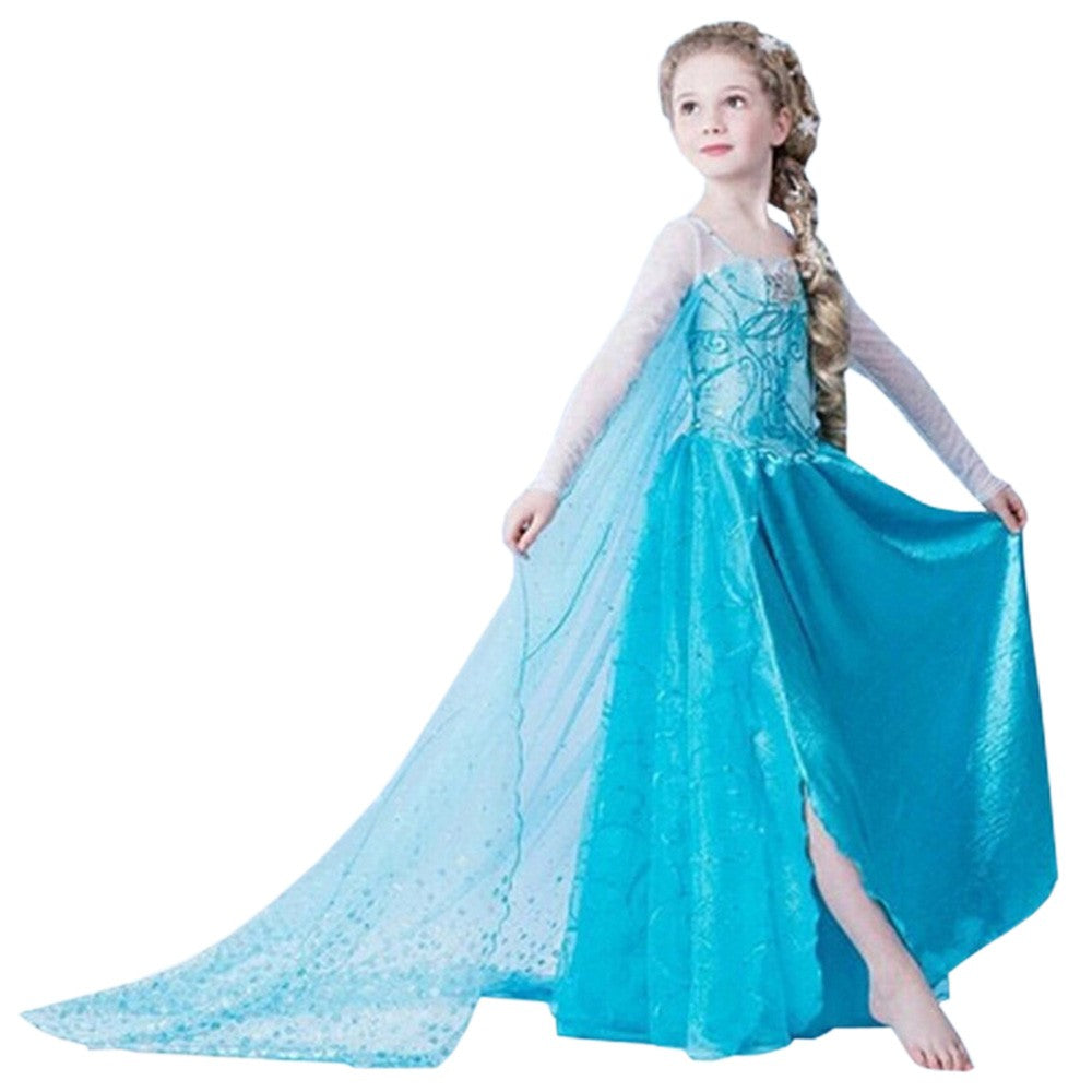 Cool Gift, Halloween & Barbara Costumes - Princesse Blue, Available in Different Sizes