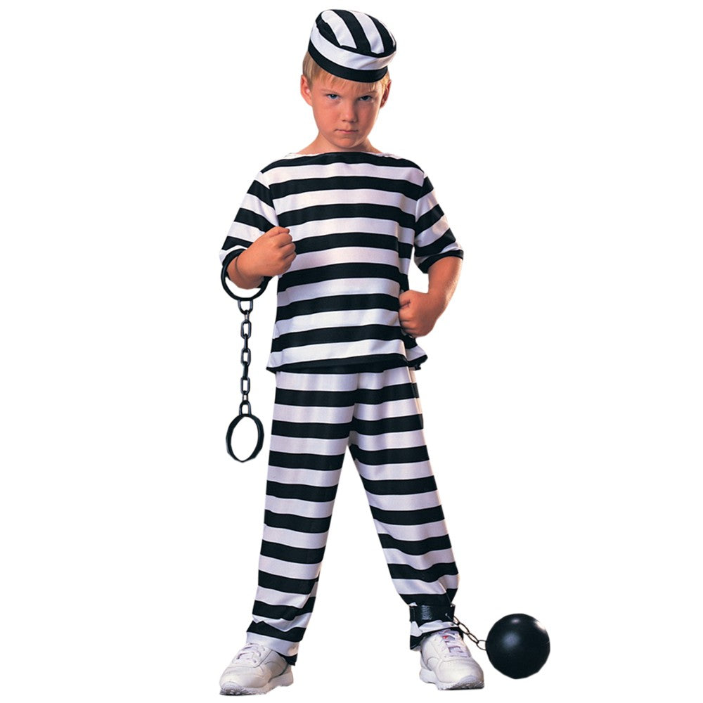 Cool Gift, Halloween & Barbara Costumes - Prisoner W/B, Available in Different Sizes