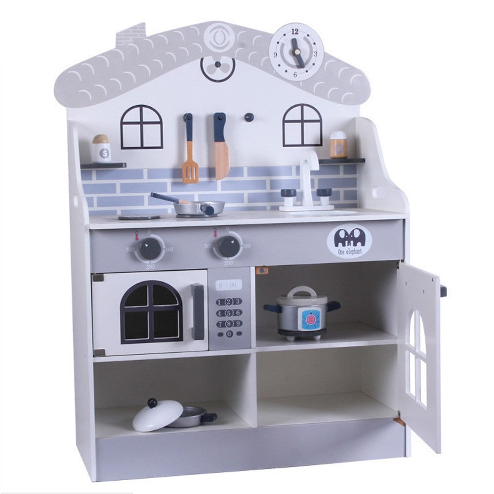 Cool Gift, Japanese Wooden Kitchen C For Kids, Included Accessories