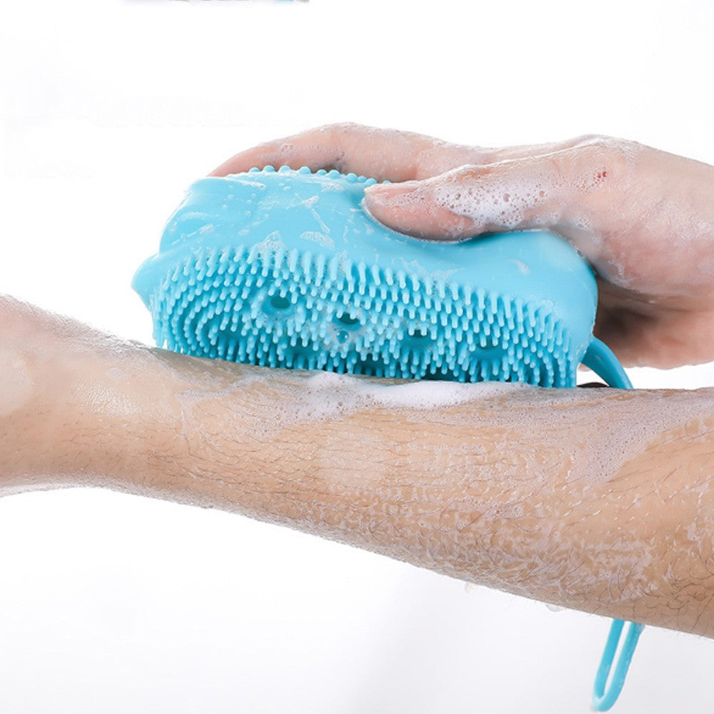 Cool Gift, Soft Silicone Shower Brush, Available in Different Colors