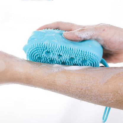Cool Gift, Soft Silicone Shower Brush, Available in Different Colors