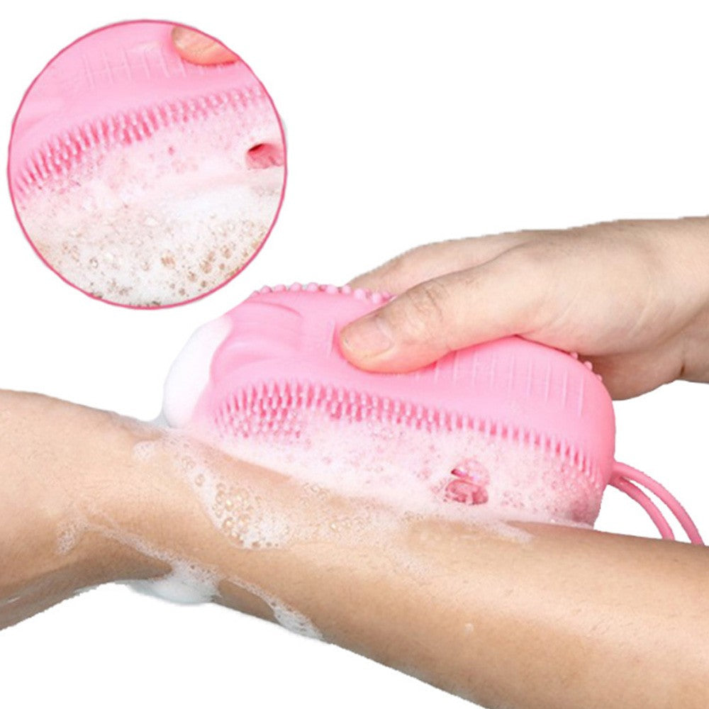 Cool Gift, Soft Silicone Shower Brush, Available in Different Colors