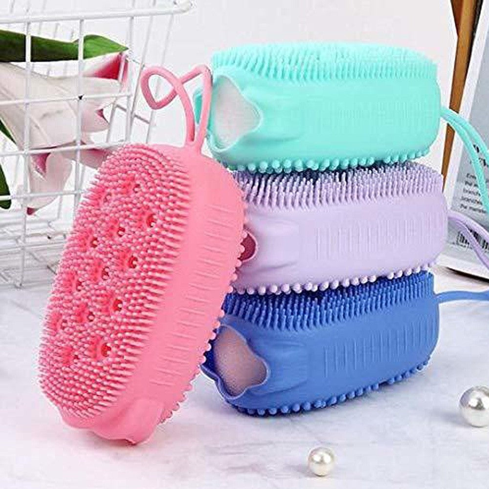 Cool Gift, Soft Silicone Shower Brush, Available in Different Colors