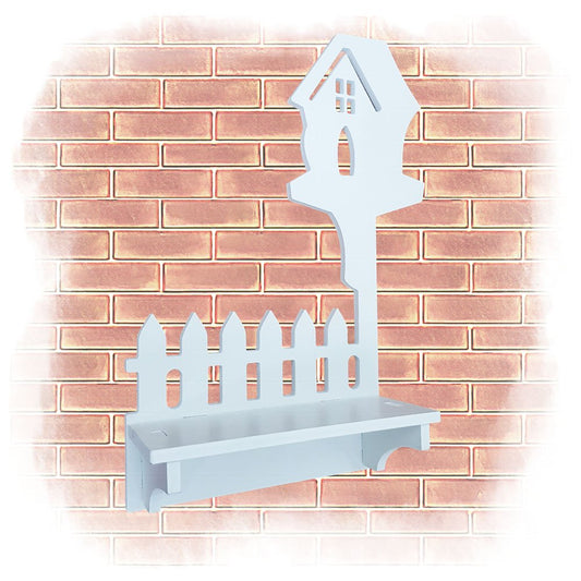 Cool Gift, Wood Bird House Wall Shelf
