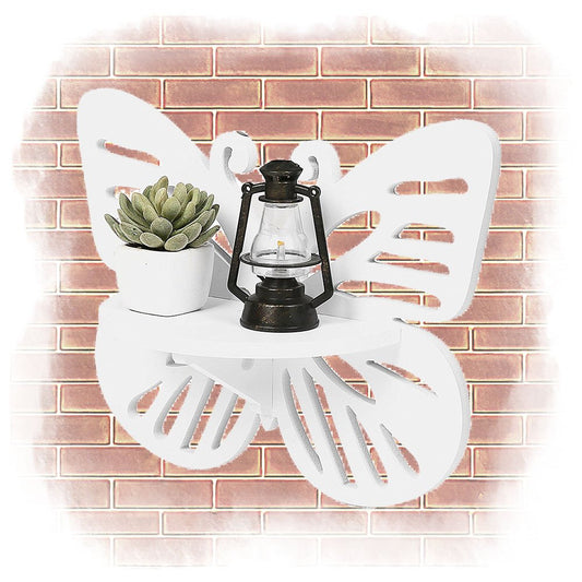 Cool Gift, Wood Butterfly Wall Shelf