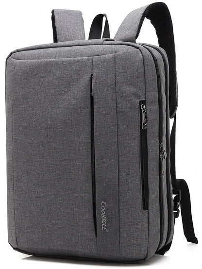 CoolBell, Urban Convertible Backpack Designed for Business Traveler fit up to 15.6-Inch Laptop/Notebook