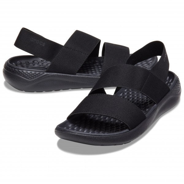 Crocs, Literide Stretch Sandal, Black, Available in Different Sizes