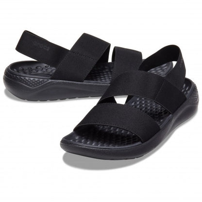 Crocs, Literide Stretch Sandal, Black, Available in Different Sizes