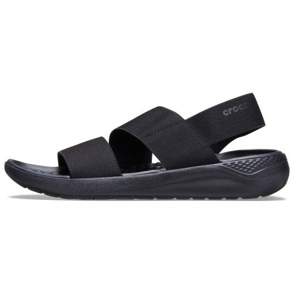 Crocs, Literide Stretch Sandal, Black, Available in Different Sizes
