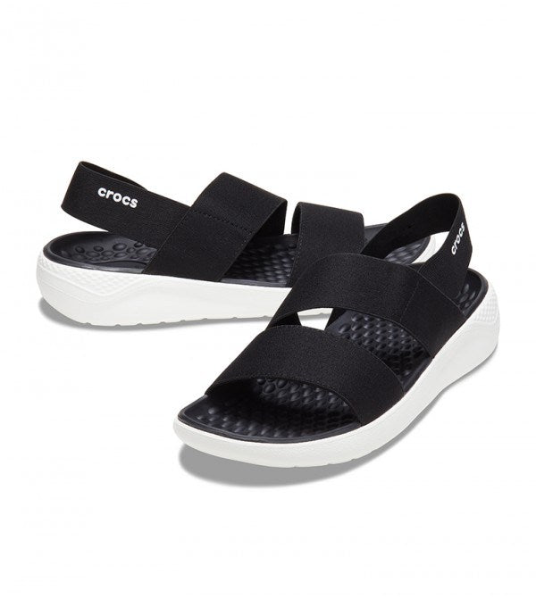 Crocs, Literide Stretch Sandal, B/W, Available in Different Sizes