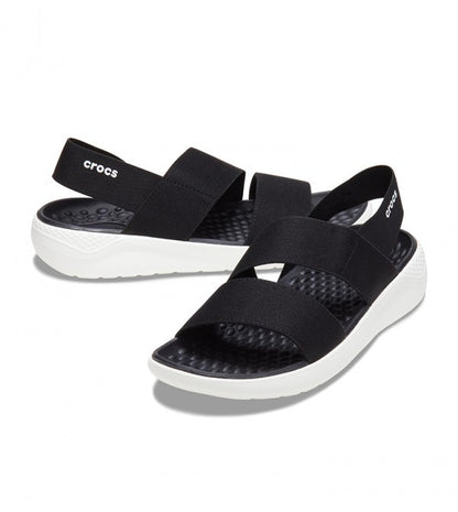 Crocs, Literide Stretch Sandal, B/W, Available in Different Sizes