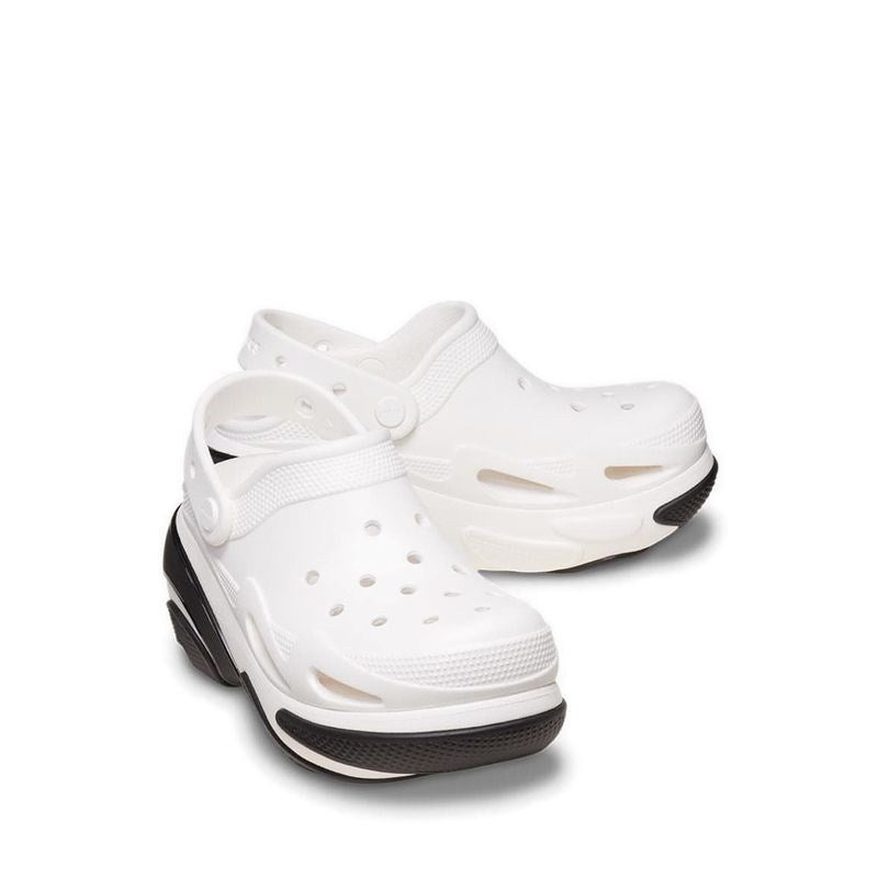 Crocs, Bubble Crush Unisex Clog - White, Available in Different Sizes