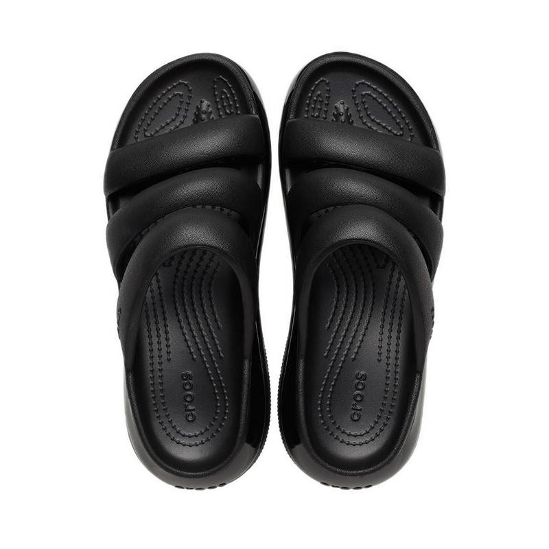 Crocs, Mega Crush Triple Strap Unisex Sandal - Black, Available in Different Sizes
