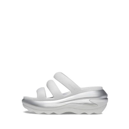 Crocs, Mega Crush Unisex Metallic Triple Strap - Moonlight/Silver, Available in Different Sizes