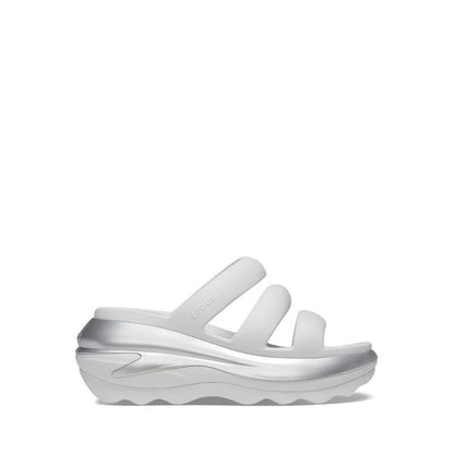 Crocs, Mega Crush Unisex Metallic Triple Strap - Moonlight/Silver, Available in Different Sizes