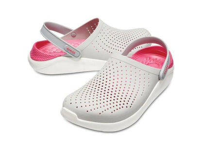Crocs, Literide Kids Grey Pink, Available in Different Sizes