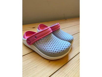 Crocs, Literide Kids Grey Pink, Available in Different Sizes