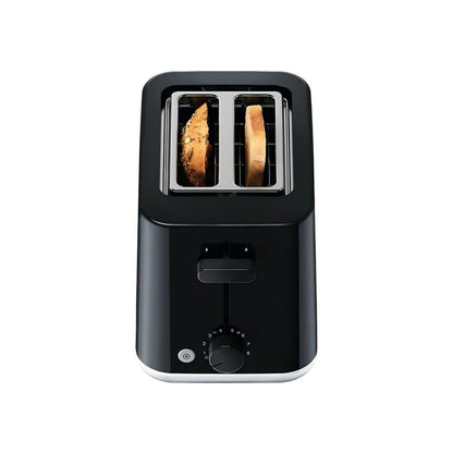 Braun Breakfast Double Slot Toaster, 8 Roast Levels and Defrost Function, 900W [Black], HT1010BK