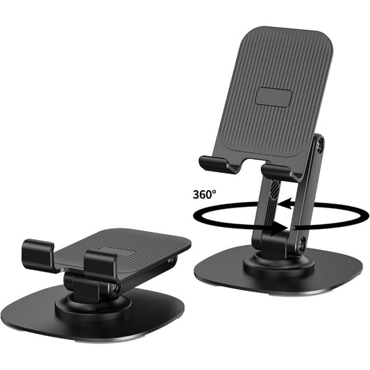 Conqueror, Holder Mobile K69 Black -Material: Steel . Universal For Phones And Tablet . Foldable And Portable. 360 Degree Rotation