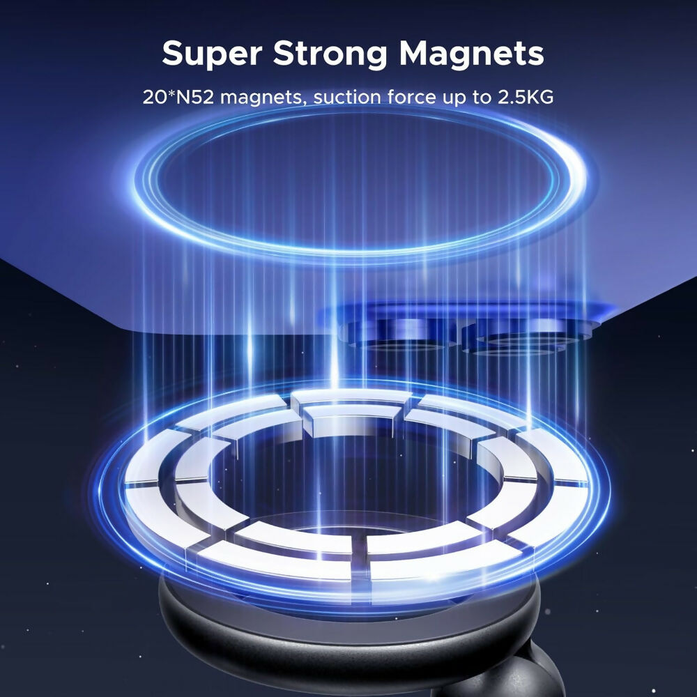 UGREEN MagSafe Car Phone Mount 2.5KG Strong Hold, 360° Adjustable Air Vent Mount, Double Metal Hook Stable Design - LP923 65185