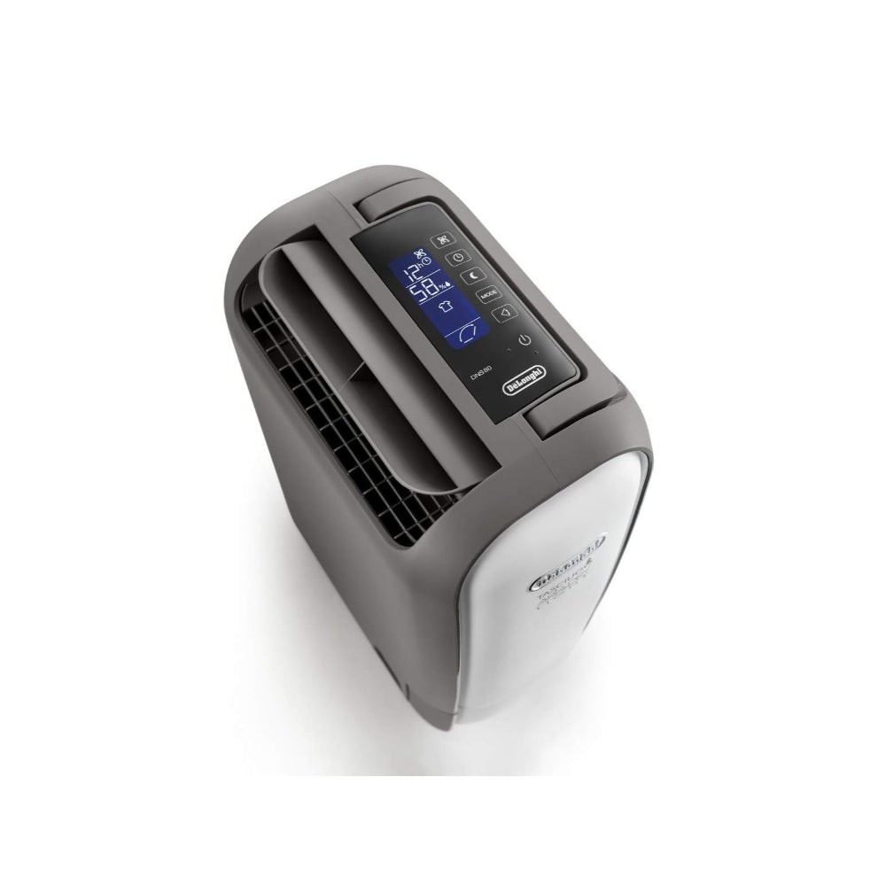 Delonghi Dessicant Digital Silent Dehumidifier 7.5L - 20L Day + Lonizer-Timer, DADDNS80