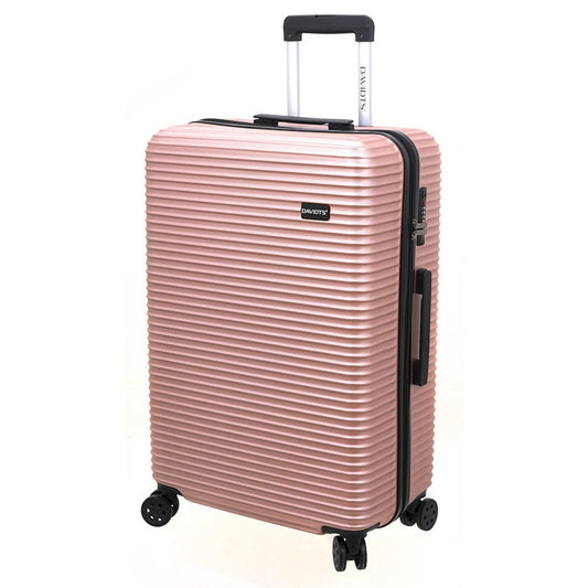 Davidtsswiss, 21-Inch Hardside Spinner, Carry-On Suitcase Luggage, Pink