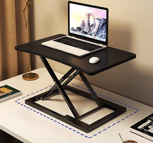 High-Quality Gas Spring Sit-Stand Desk Riser ? Adjustable Ergonomic Workstation With Compact & Durable Design