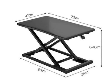 High-Quality Gas Spring Sit-Stand Desk Riser ? Adjustable Ergonomic Workstation With Compact & Durable Design