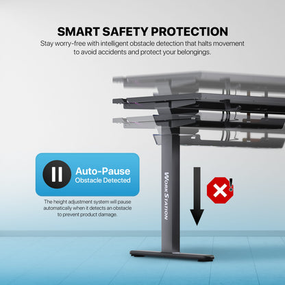 Fantech, DW114 DUBLIN Work Station, Dual Electrical Motor, Adjustable Height Desk, load up to 120KG, Magnetic Mousepad, DESK D42