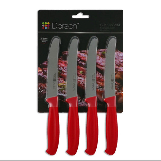 Dorsch, Steak Knives 4 Pieces Black, German Steel
