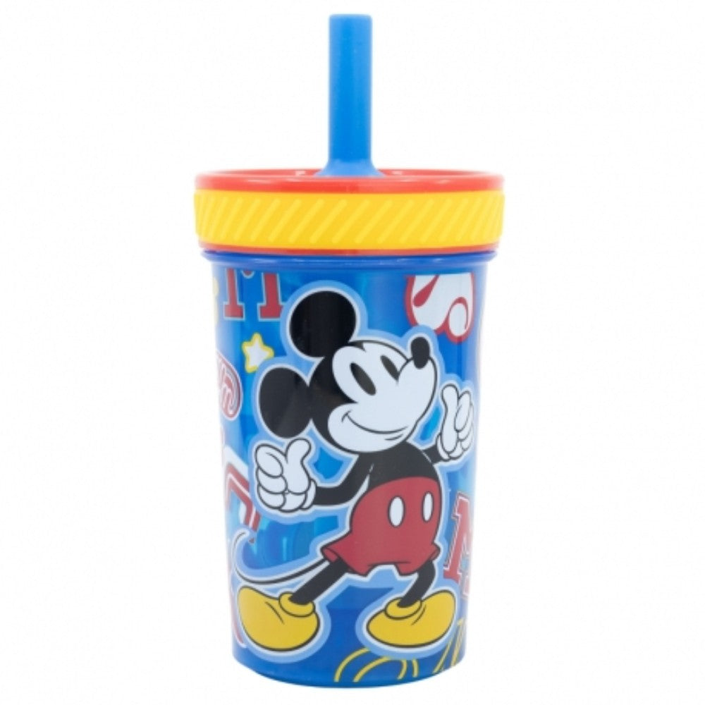 Disney, Stor Drop Safe Silicone Straw PP Tumbler 370ml Mickey Mouse Cool