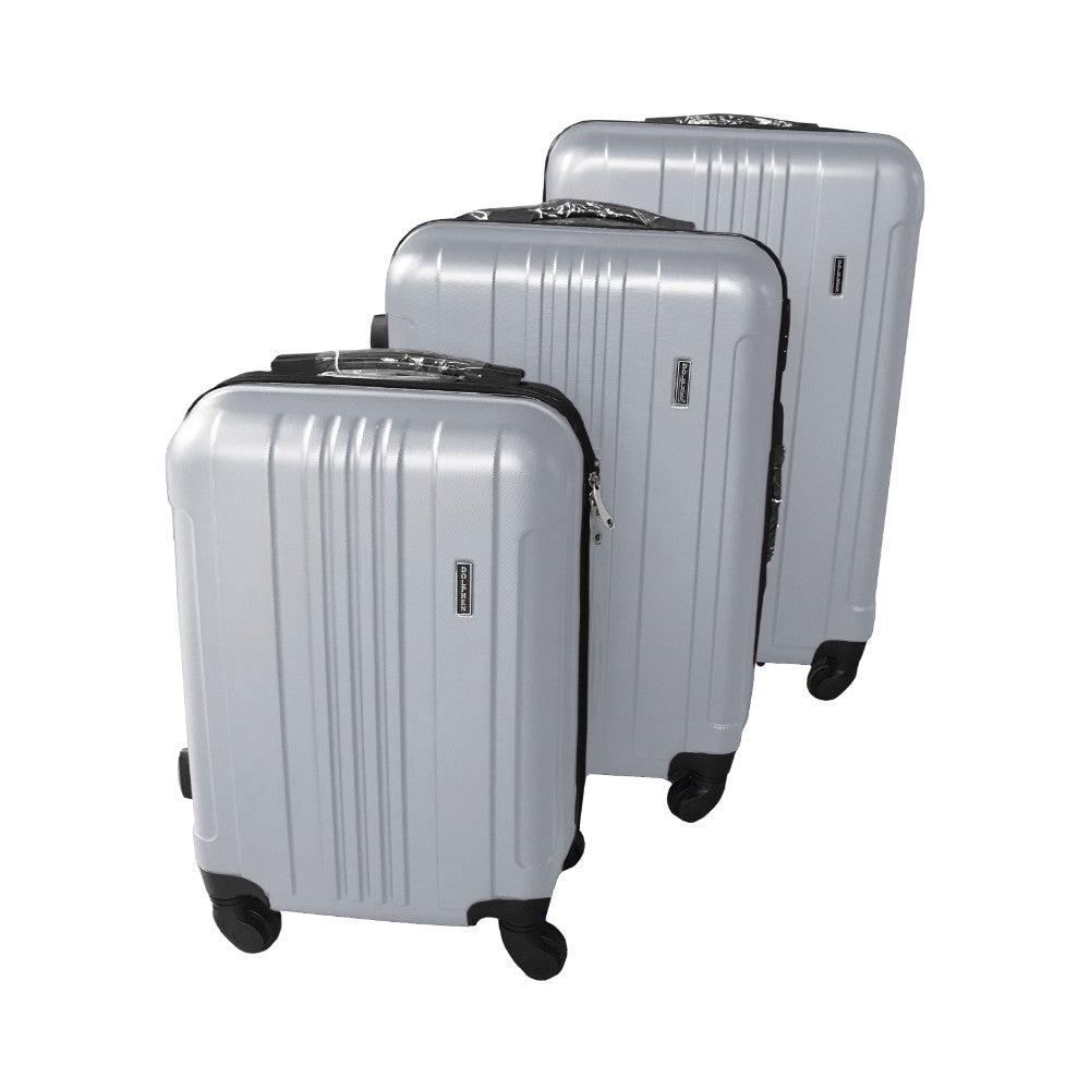 Dolphen, Travel Suitcase Bags Hardside 4 Wheels Luggage 3-Piece Set , Available in Different Colors