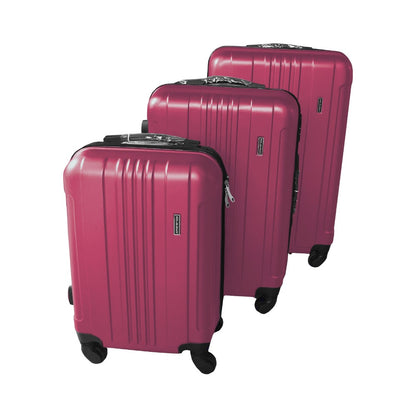 Dolphen, Travel Suitcase Bags Hardside 4 Wheels Luggage 3-Piece Set , Available in Different Colors
